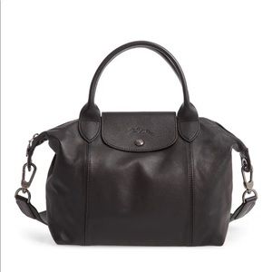 Brand New Without Tags- Longchamp Le Pliage Cuir in Black.